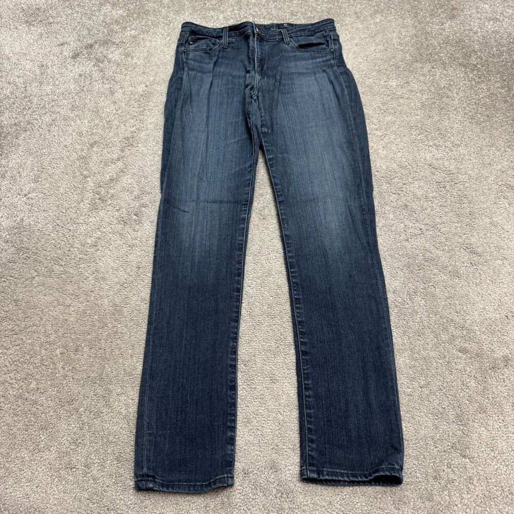 AG Adriano Goldschmied The Prima Cigarette Leg Stretch Jeans Womens 28R Blue